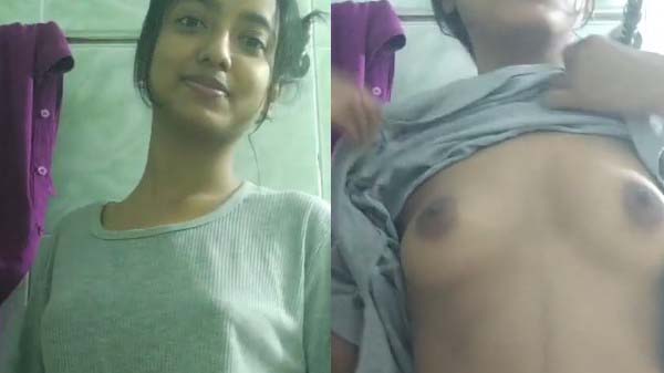 College girl priti shirt upar karke juicy tight boobs showing video clip